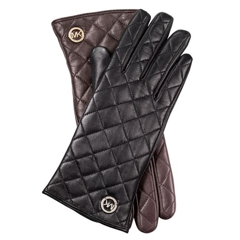 michael kors women's gloves leather|Michael Kors black leather gloves.